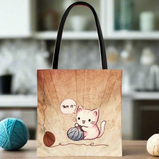 Cat Crafter's Tote Bag - Bags - Epileptic Al’s Shop