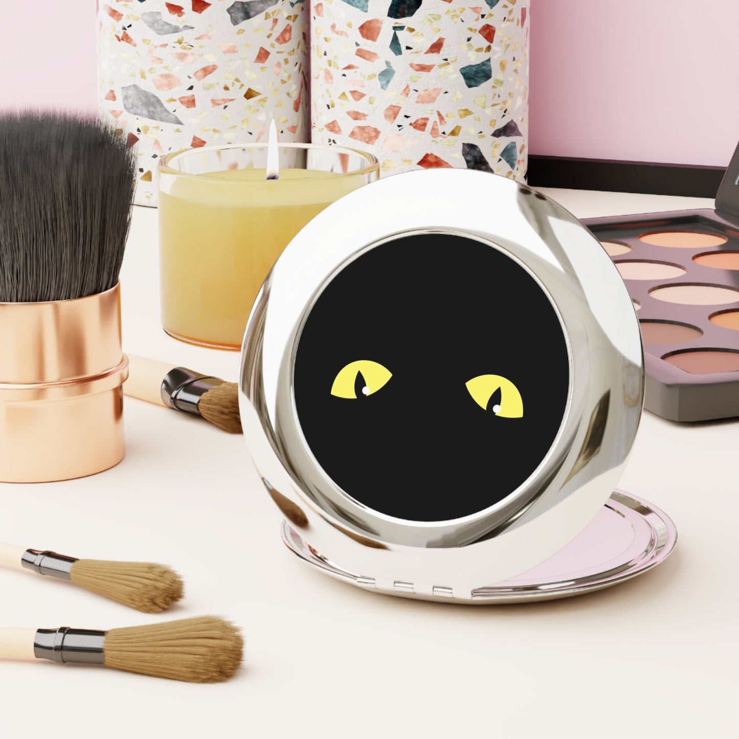 Cat Eyes Compact Travel Mirror - Accessories - Epileptic Al’s Shop