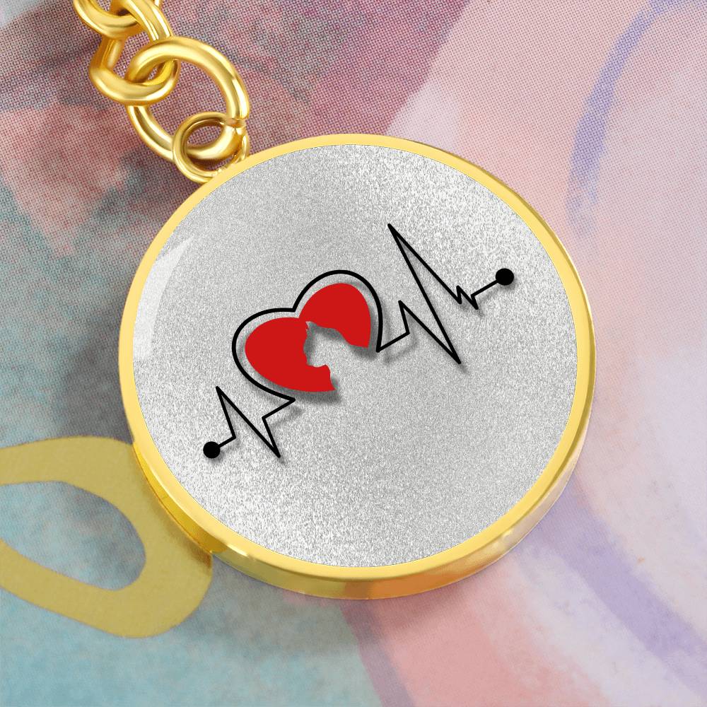 Cat Heart Keychain - Jewelry - Epileptic Al’s Shop