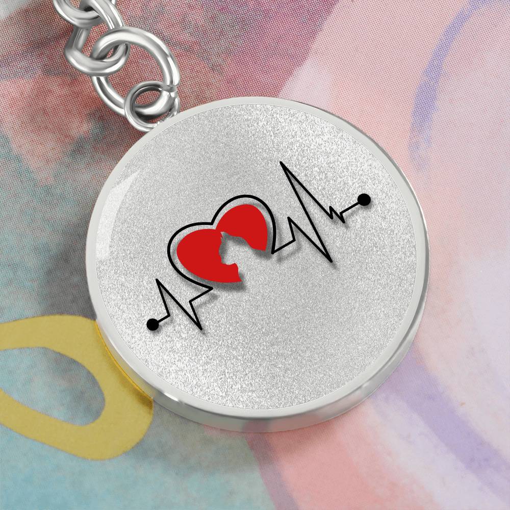 Cat Heart Keychain - Jewelry - Epileptic Al’s Shop