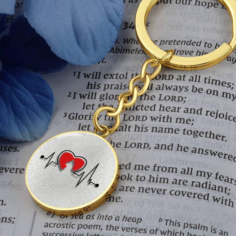 Cat Heart Keychain - Jewelry - Epileptic Al’s Shop