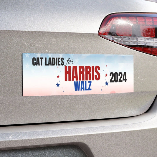 Cat Ladies for Harris 2024 Car Magnets - Vehicle Accessories - EpiAl's Shop