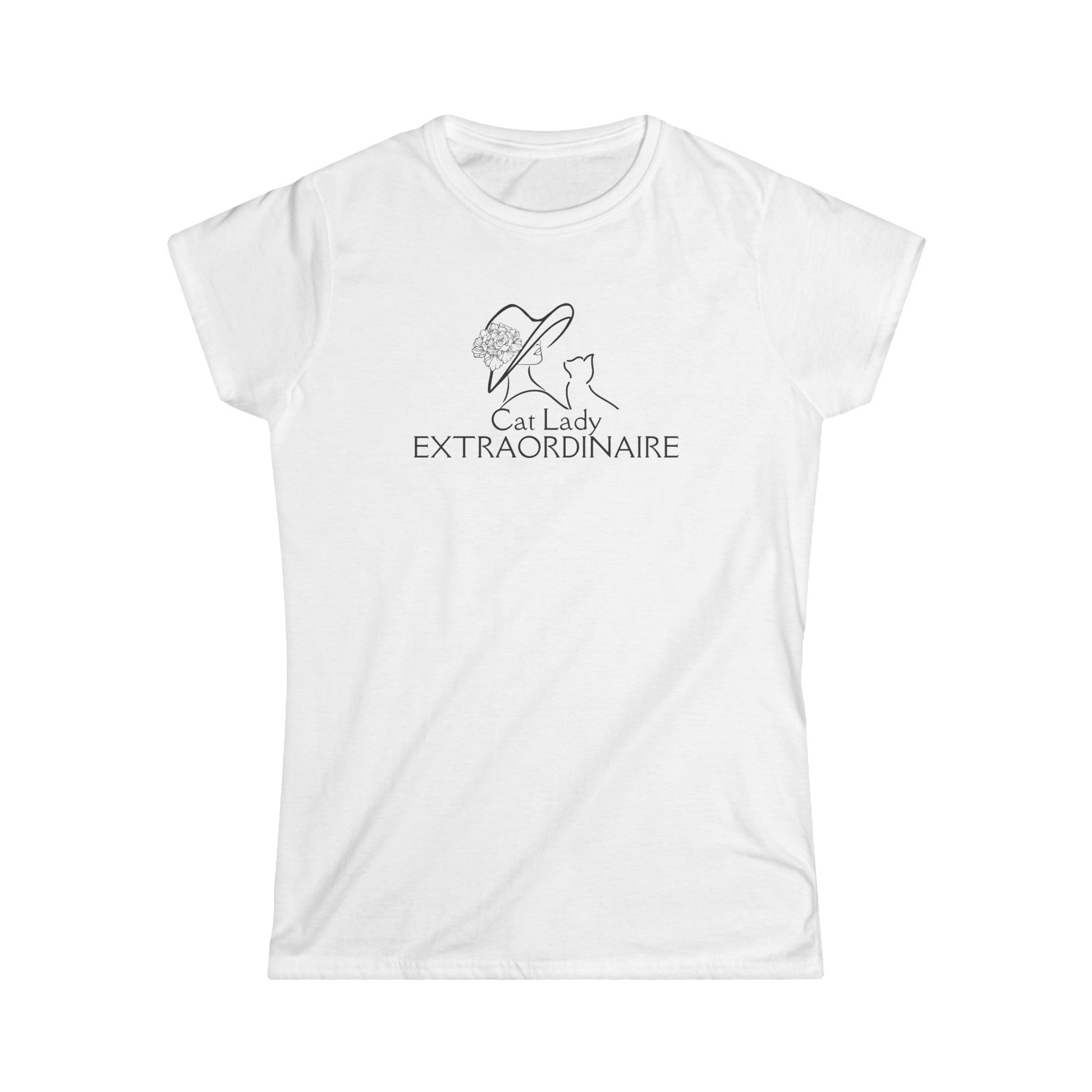 Cat Lady Extraordinaire Women's Softstyle Tee - T - Shirt - Epileptic Al’s Shop