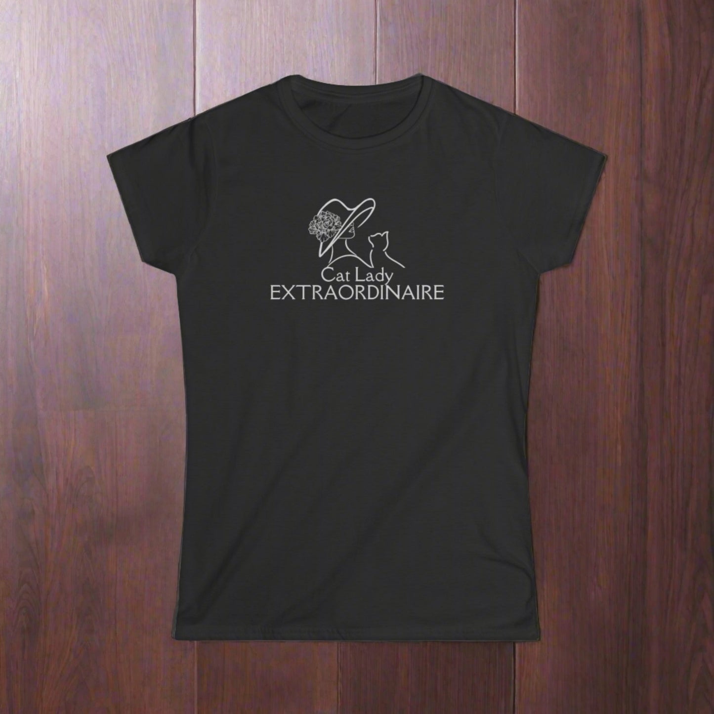 Cat Lady Extraordinaire Women's Softstyle Tee - T - Shirt - Epileptic Al’s Shop