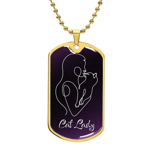 Cat Lady with Kitty Necklace - Jewelry - Epileptic Al’s Shop