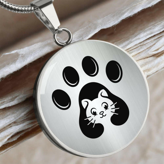 Cat Lover Paw Necklace - Jewelry - Epileptic Al’s Shop