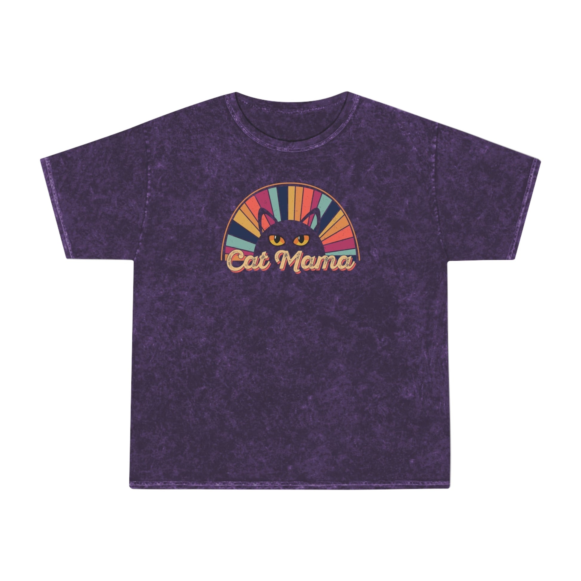 Cat Mama Unisex Mineral Wash T - Shirt - T - Shirt - Epileptic Al’s Shop