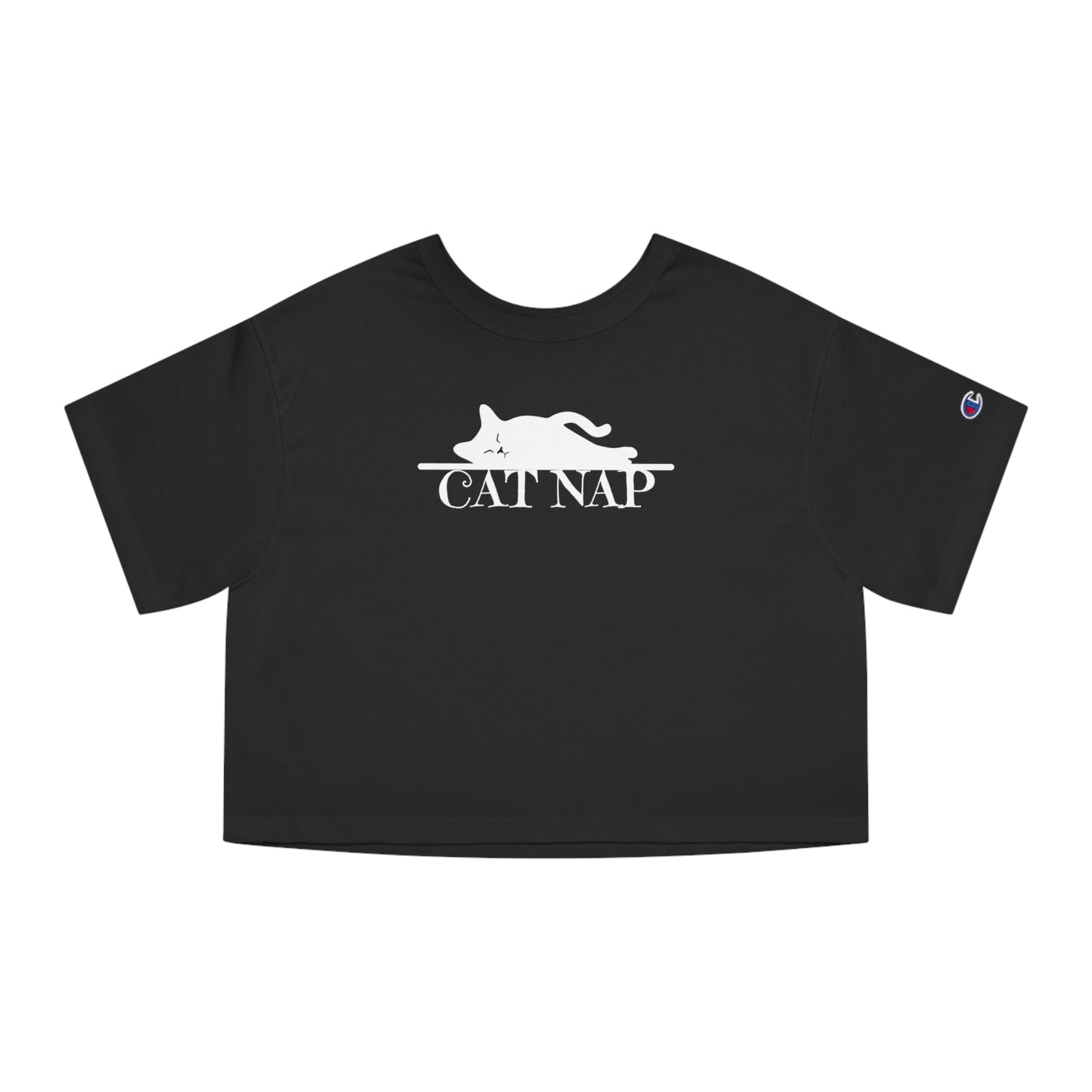 Cat Nap Champion Women's Heritage Cropped T - Shirt - T - Shirt - Epileptic Al’s Shop