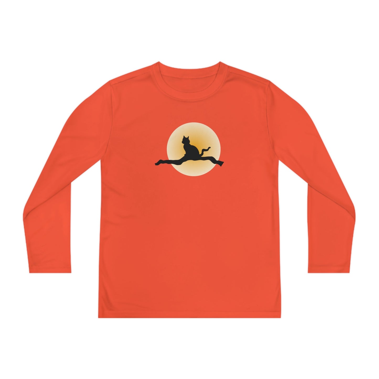 Cat on a Branch Youth Long Sleeve Competitor Tee - Kids clothes - Epileptic Al’s Shop