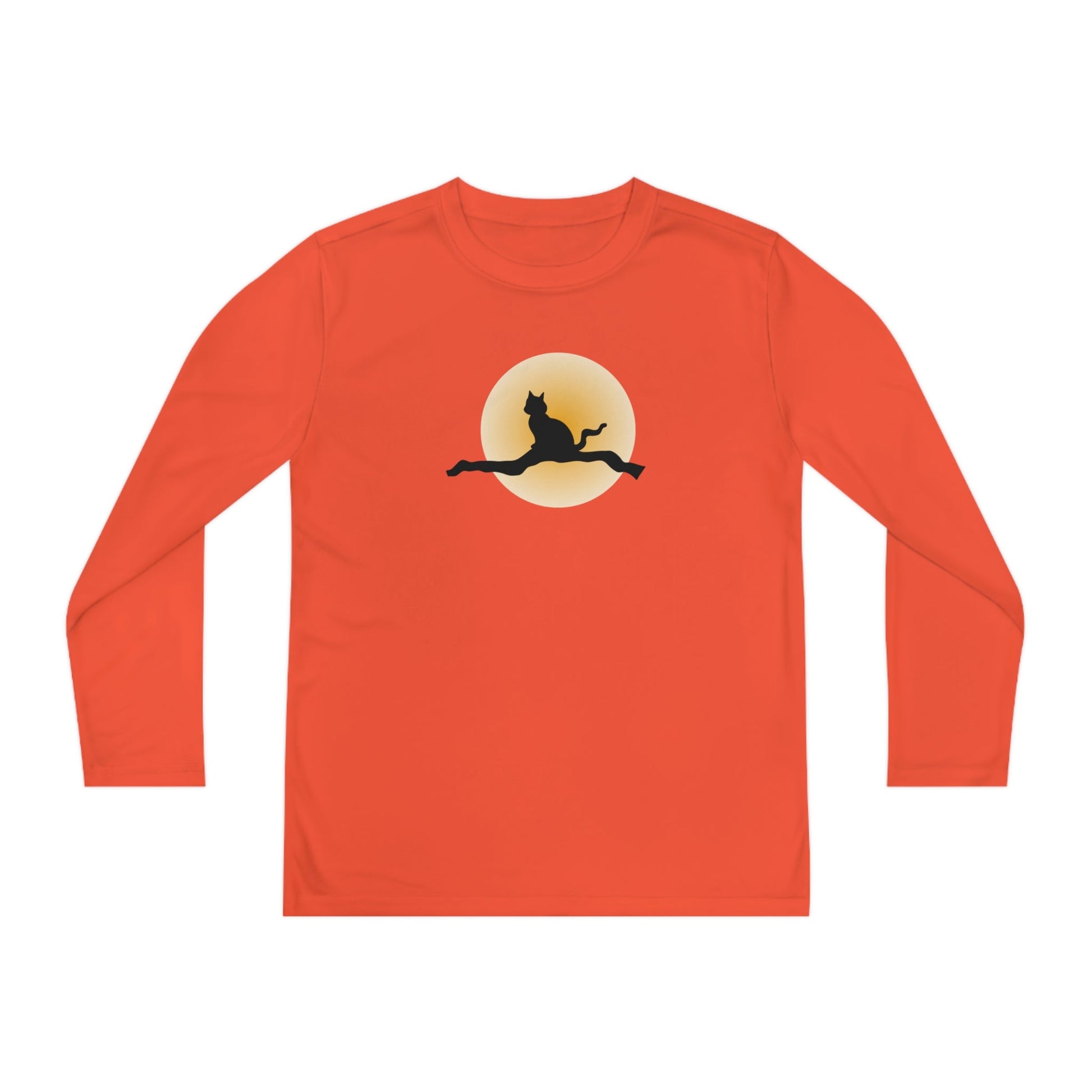 Cat on a Branch Youth Long Sleeve Competitor Tee - Kids clothes - Epileptic Al’s Shop