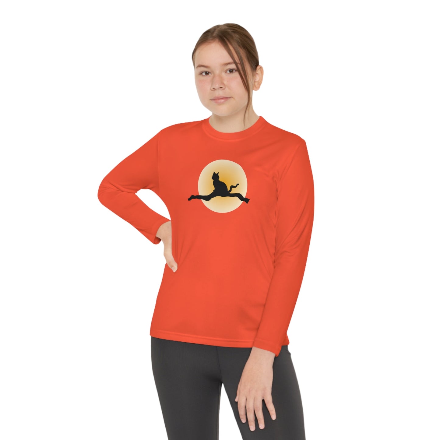 Cat on a Branch Youth Long Sleeve Competitor Tee - Kids clothes - Epileptic Al’s Shop