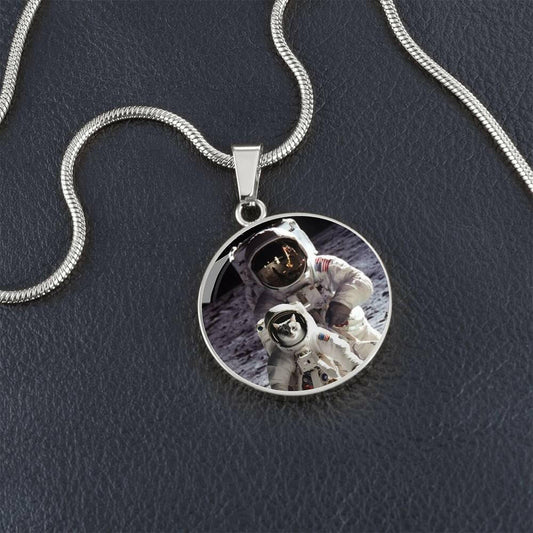 Cat on the Moon Necklace - Jewelry - Epileptic Al’s Shop