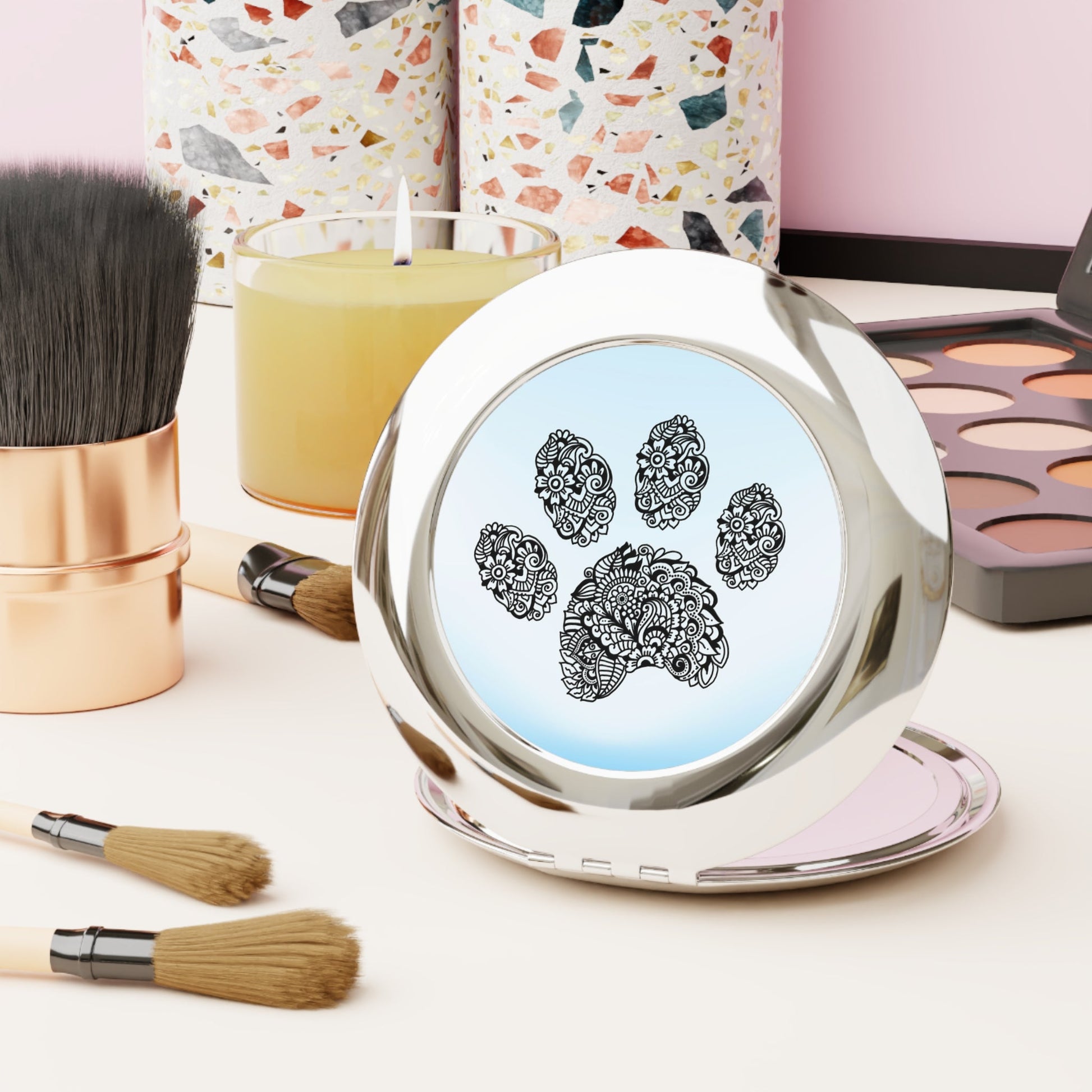 Cat Paw Compact Travel Mirror - Accessories - Epileptic Al’s Shop