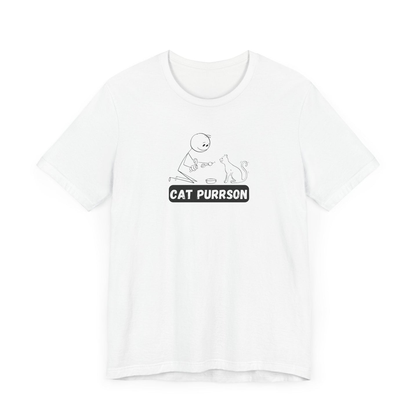 Cat Purrson Unisex Jersey Short Sleeve Tee - T-Shirt - EpiAl's Shop