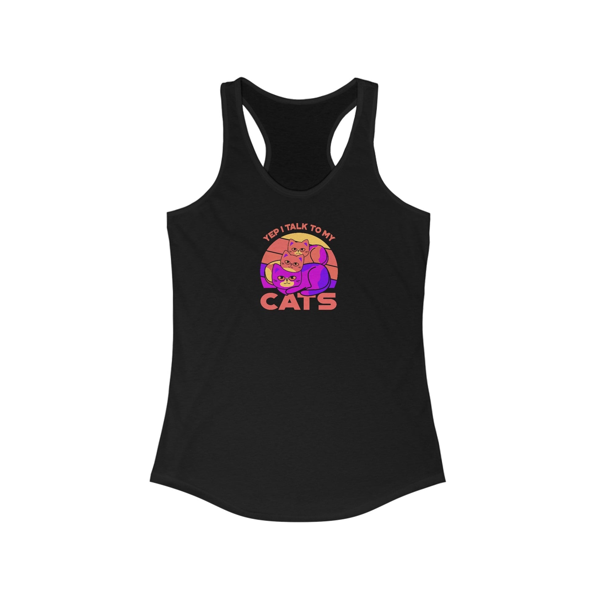 Cat Talker Women's Ideal Racerback Tank - Tank Top - Epileptic Al’s Shop