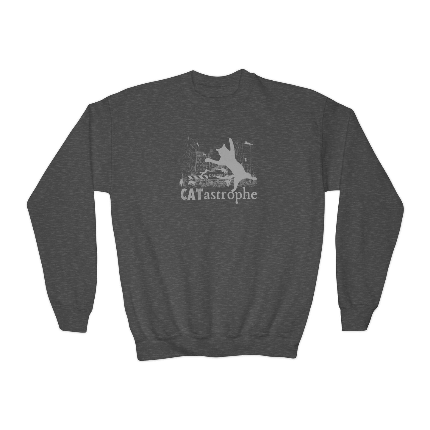 CATastrophe Youth Crewneck Sweatshirt - Kids clothes - EpiAl's Shop