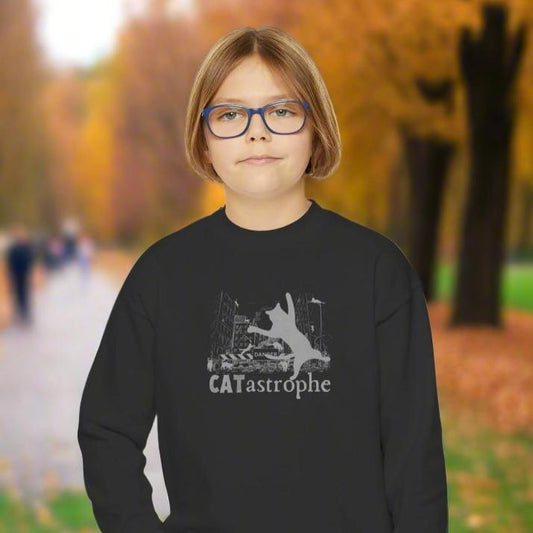 CATastrophe Youth Crewneck Sweatshirt - Kids clothes - EpiAl's Shop