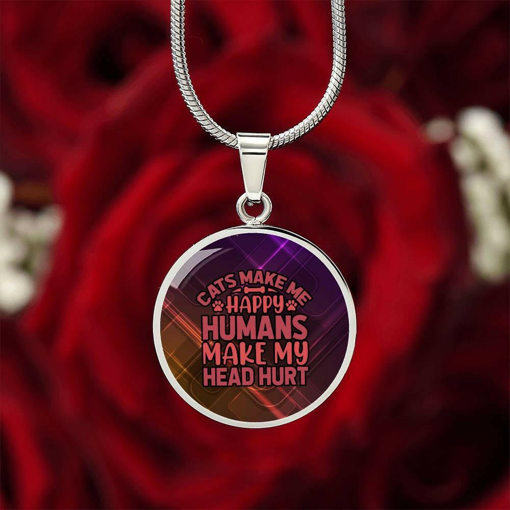 Cats vs Humans Necklace - Jewelry - Epileptic Al’s Shop