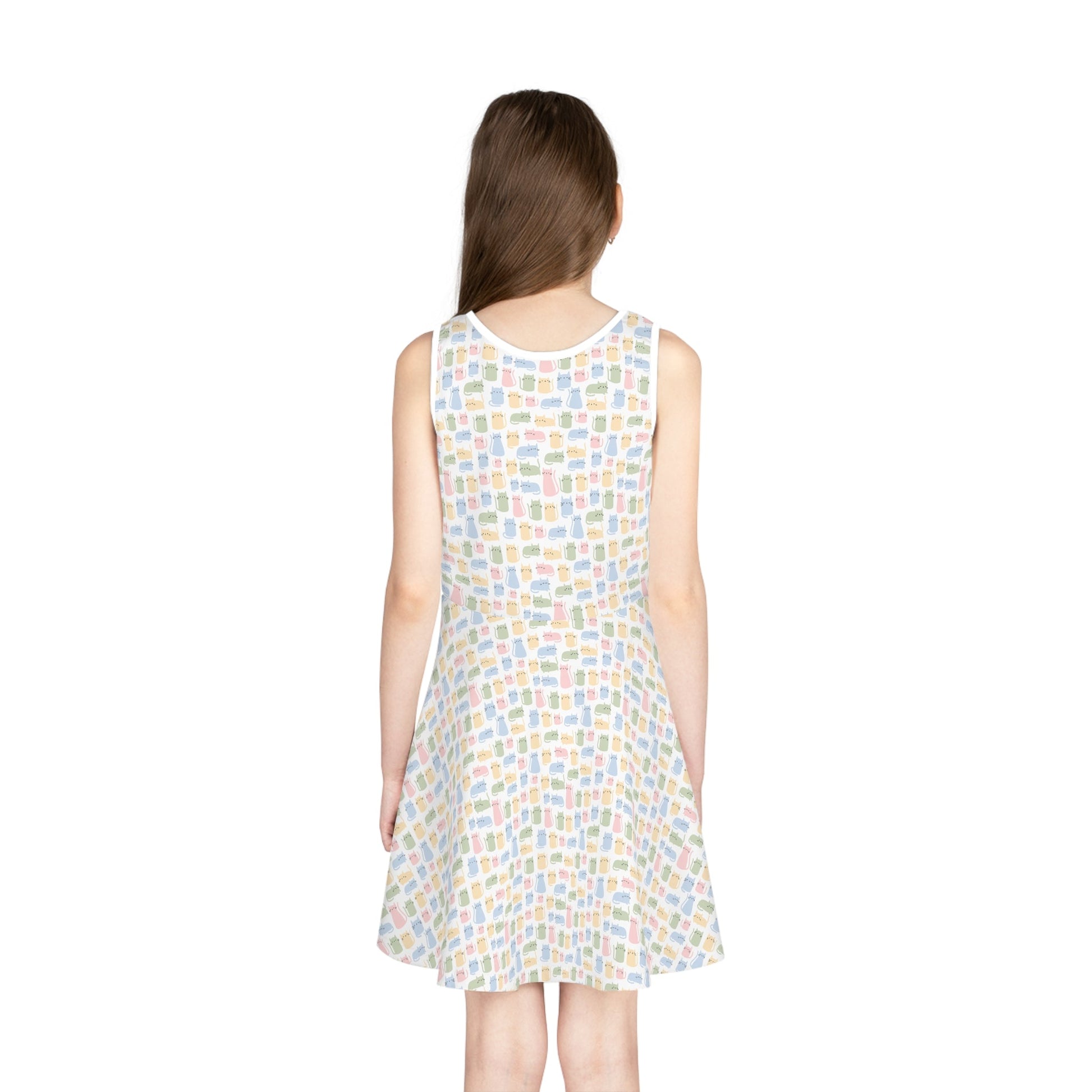 Cheeky Kitties Girls' Sleeveless Sundress - All Over Prints - Epileptic Al’s Shop