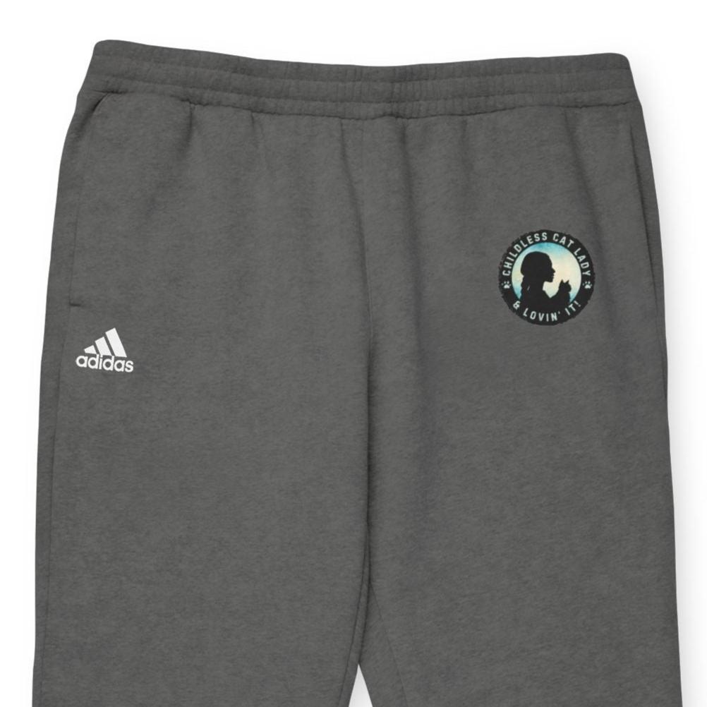 Childless Cat Lady adidas Fleece Joggers - Trousers - EpiAl's Shop