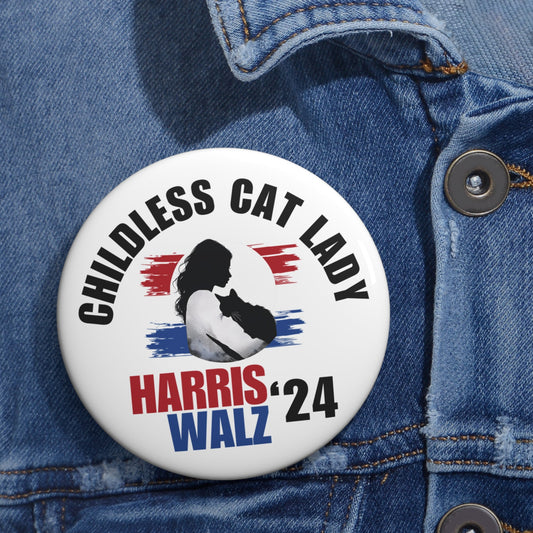 Childless Cat Lady for Harris Pin Buttons - Accessories - EpiAl's Shop