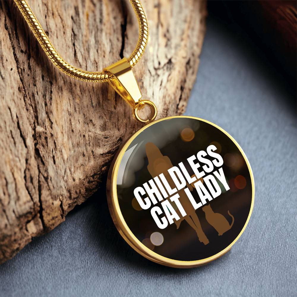 Childless Cat Lady Necklace - Jewelry - Epileptic Al’s Shop