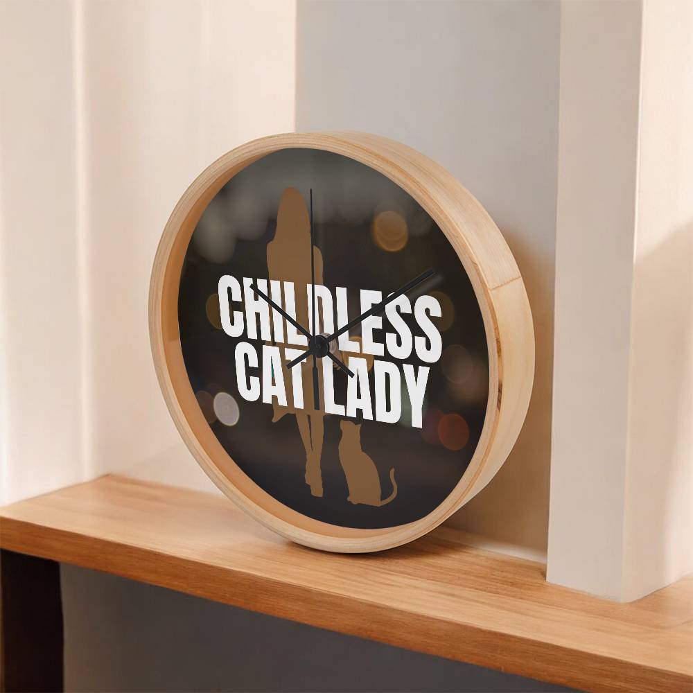 Childless Cat Lady Wall Clock - Jewelry - EpiAl's Shop