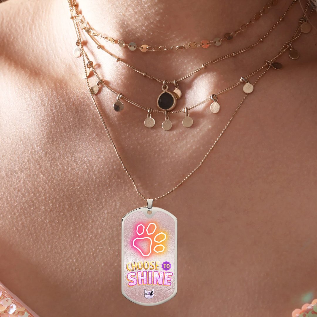 Choose to Shine Necklace - Jewelry - Epileptic Al’s Shop