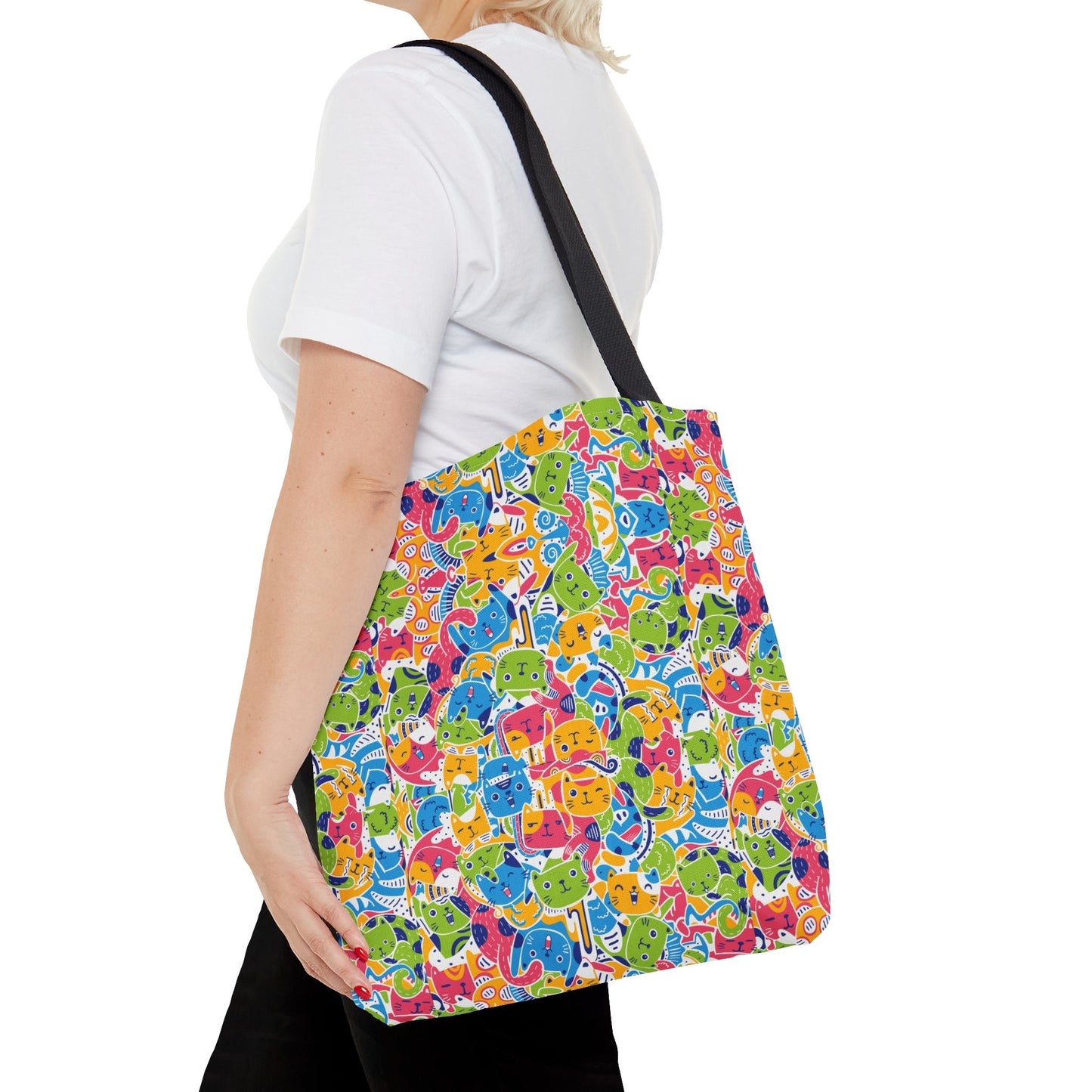 Christmas Kitty Tote Bag - Bags - Epileptic Al’s Shop