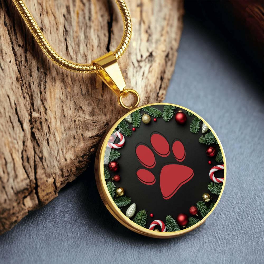 Christmas Paw Necklace - Jewelry - Epileptic Al’s Shop