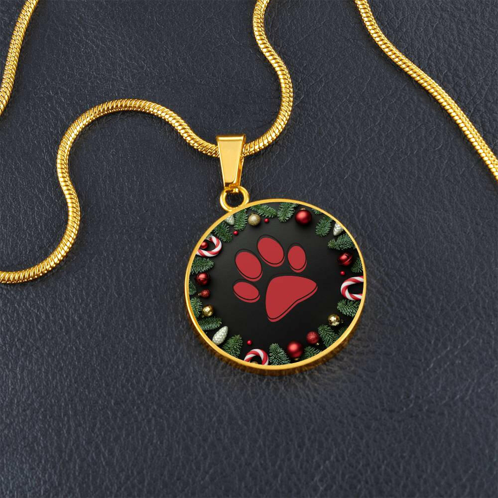 Christmas Paw Necklace - Jewelry - Epileptic Al’s Shop