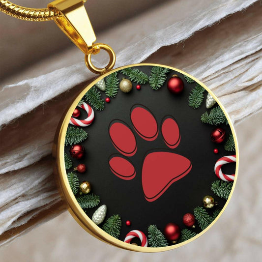 Christmas Paw Necklace - Jewelry - Epileptic Al’s Shop