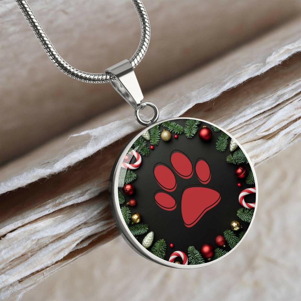 Christmas Paw Necklace - Jewelry - Epileptic Al’s Shop