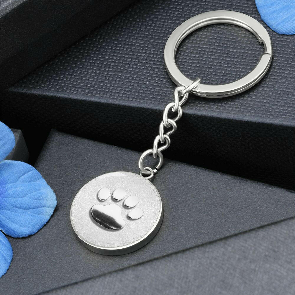 Chrome Paw Keychain - Jewelry - Epileptic Al’s Shop