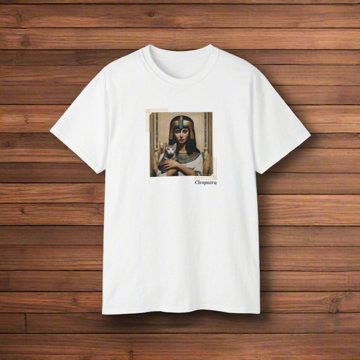 Cleopatra Cat Unisex Ultra Cotton Tee - T - Shirt - Epileptic Al’s Shop