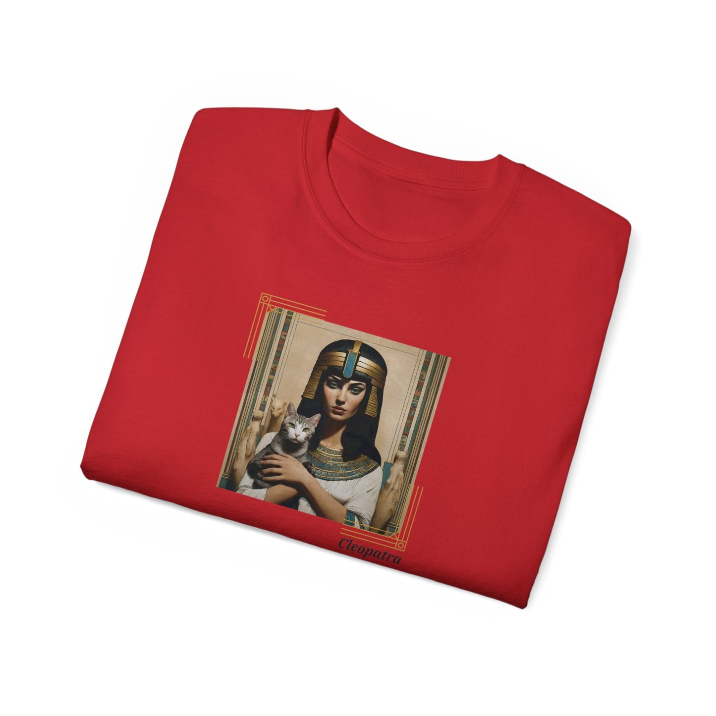 Cleopatra Cat Unisex Ultra Cotton Tee - T - Shirt - Epileptic Al’s Shop