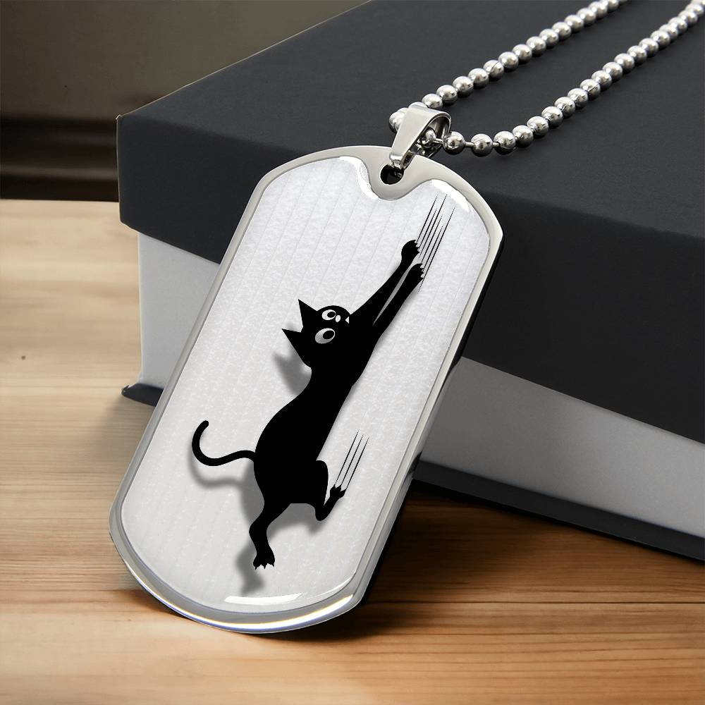 Clinging Cat Necklace - Jewelry - Epileptic Al’s Shop