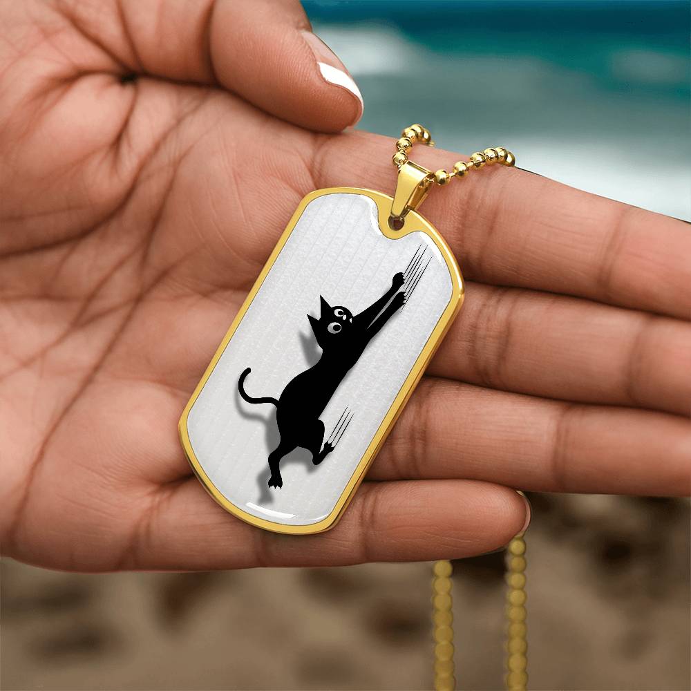 Clinging Cat Necklace - Jewelry - Epileptic Al’s Shop