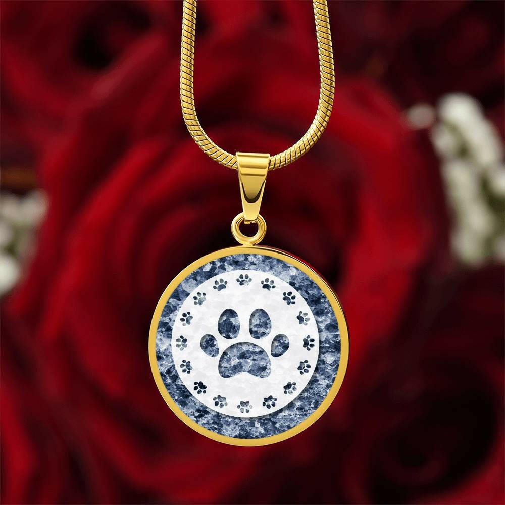 Colonial Blue Paw Necklace - Jewelry - Epileptic Al’s Shop