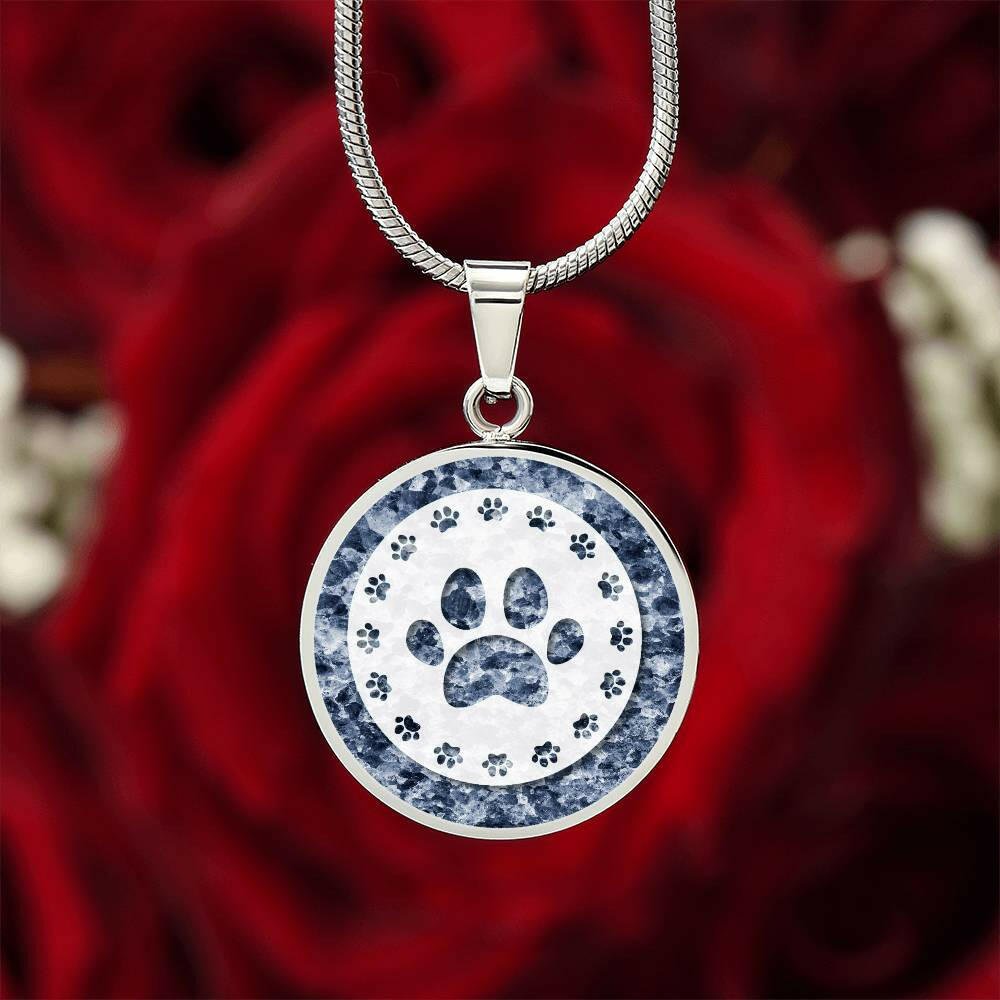 Colonial Blue Paw Necklace - Jewelry - Epileptic Al’s Shop