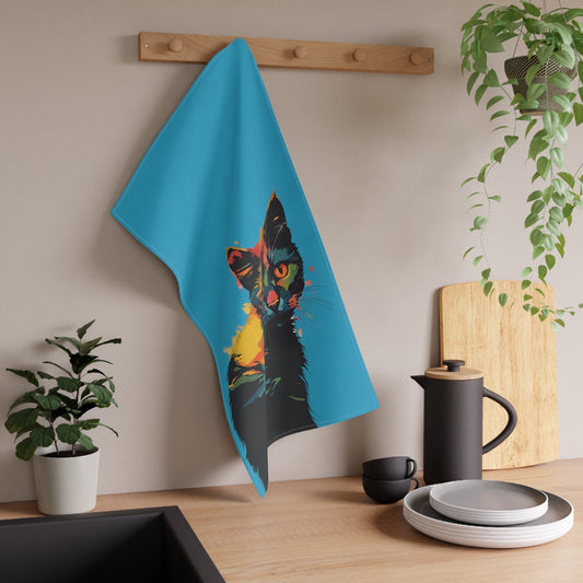 Colorful Kitty Kitchen Towel - Home Decor - Epileptic Al’s Shop