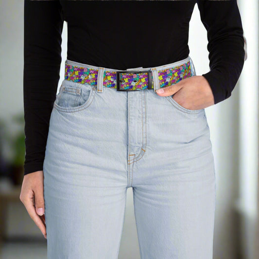 Comic Cat Belt - Accessories - Epileptic Al’s Shop