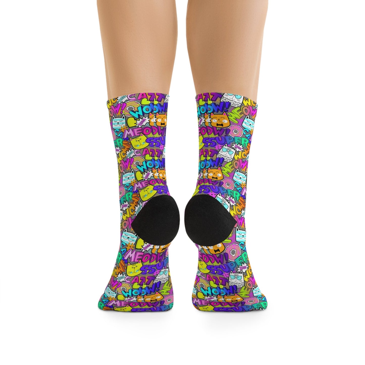 Comic Cats Socks - All Over Prints - Epileptic Al’s Shop