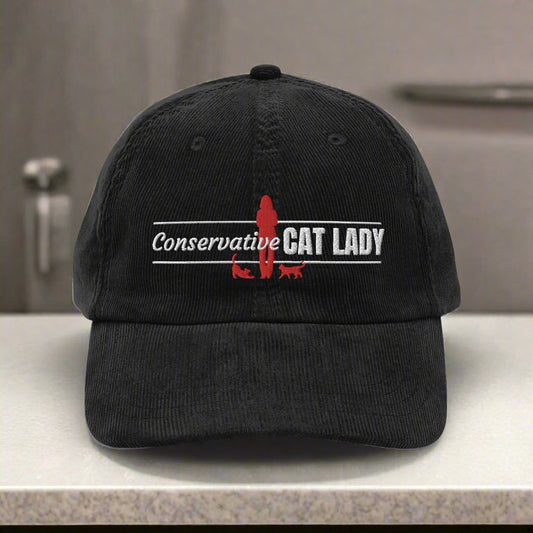 Conservative Cat Lady Corduroy Hat - Hats - EpiAl's Shop