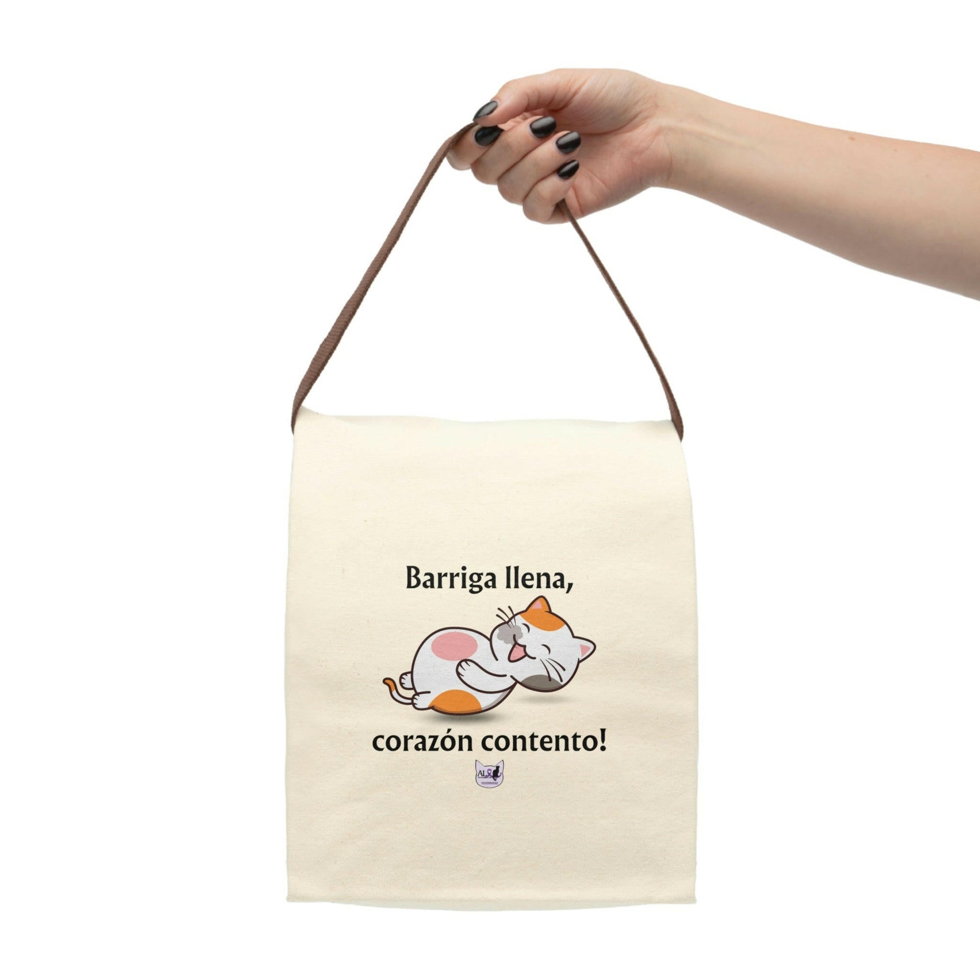 Contento Canvas Lunch Bag With Strap - Bags - Epileptic Al’s Shop