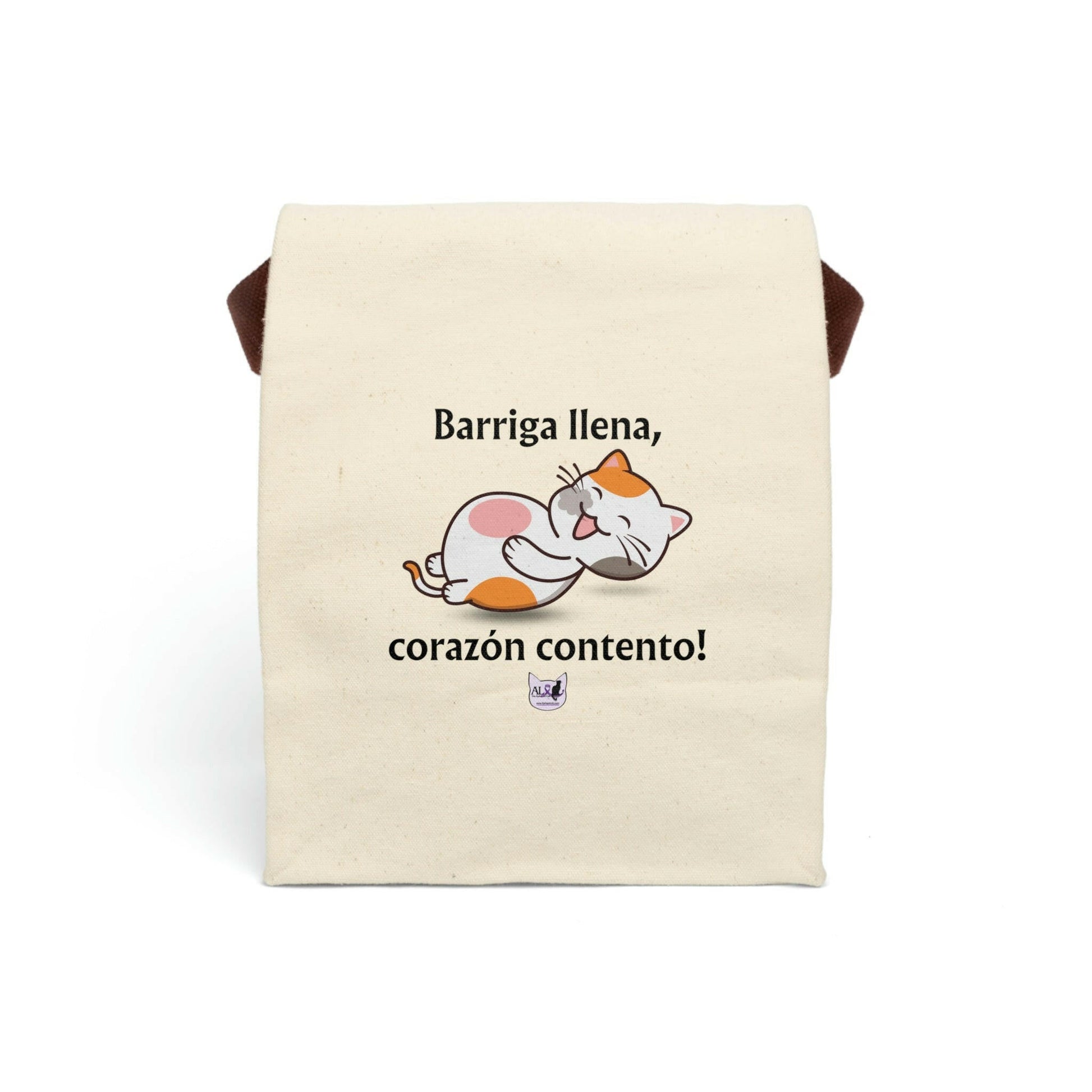 Contento Canvas Lunch Bag With Strap - Bags - Epileptic Al’s Shop