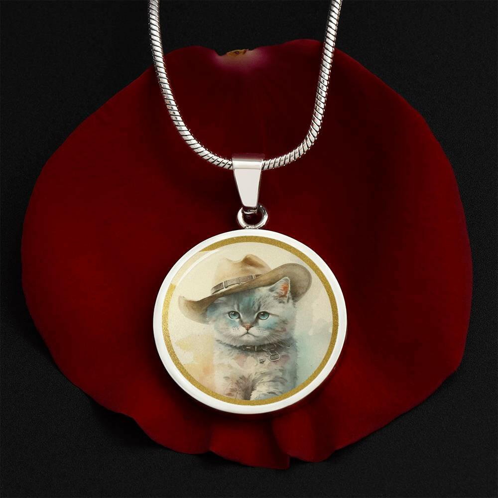 Cowboy Cat Necklace - Jewelry - Epileptic Al’s Shop