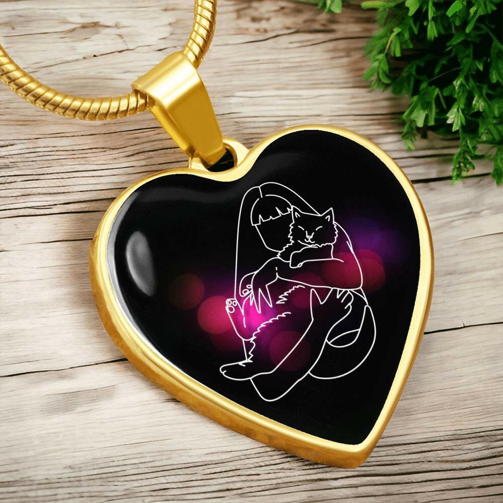 Cradling Kitty Necklace - Jewelry - Epileptic Al’s Shop