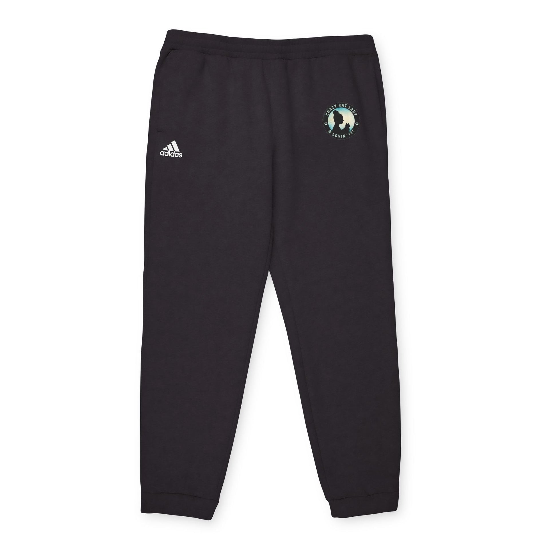 Crazy Cat Lady adidas Fleece Joggers - Trousers - EpiAl's Shop