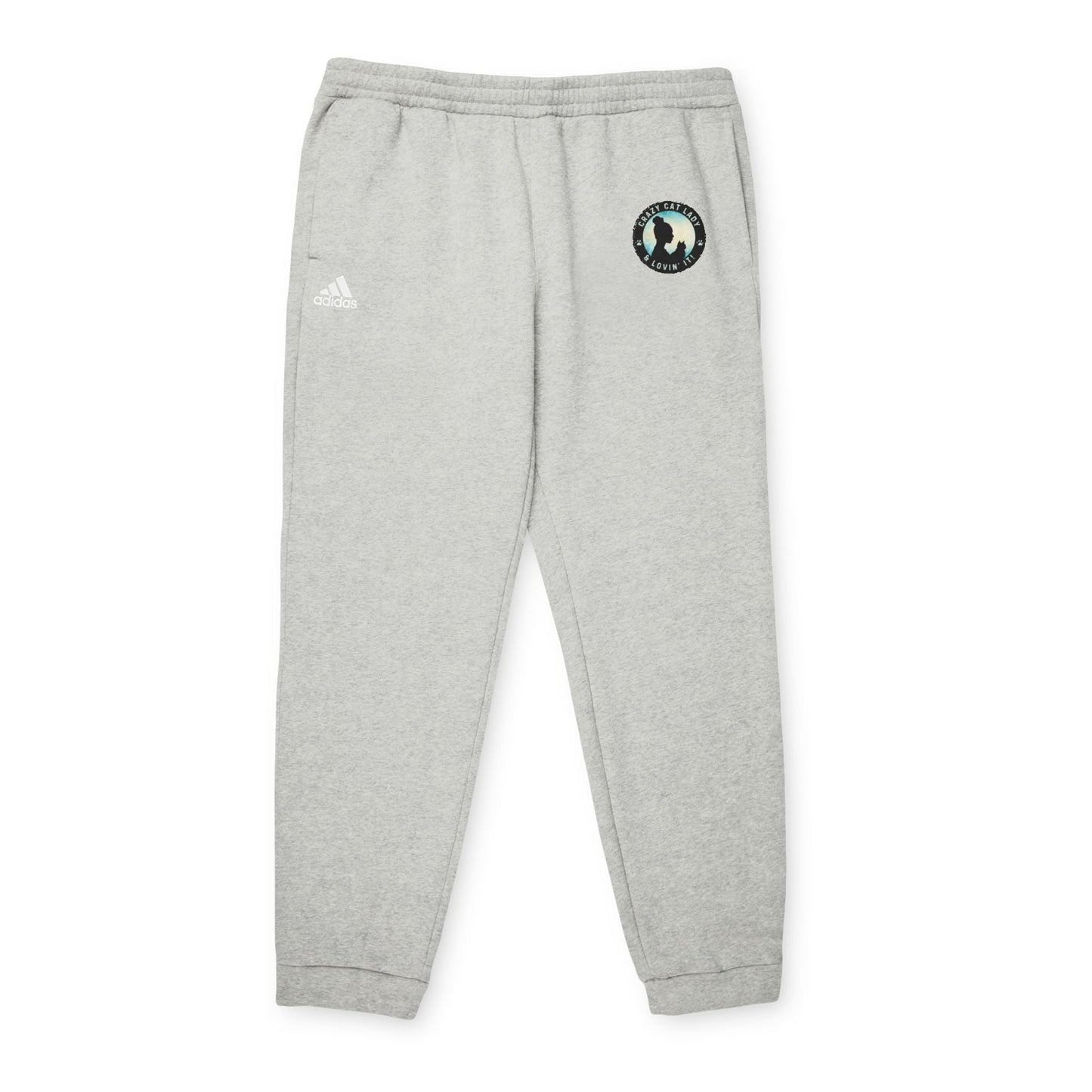 Crazy Cat Lady adidas Fleece Joggers - Trousers - EpiAl's Shop